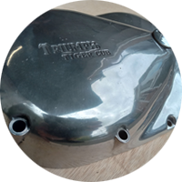 Polished Triumph Chaincase